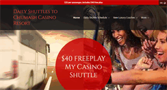 Desktop Screenshot of mycasinoshuttle.com