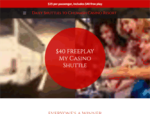 Tablet Screenshot of mycasinoshuttle.com